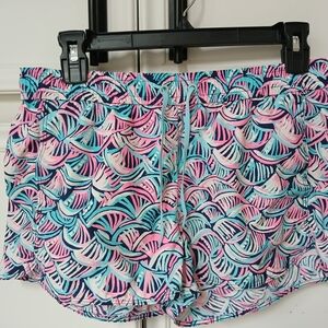 Lilly Pulitzer Women's Athletic Shorts in Pink and Blue